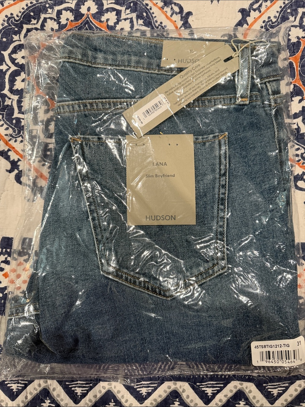 Hudson Jeans Lana Slim Boyfriend Jeans - Denim Blue